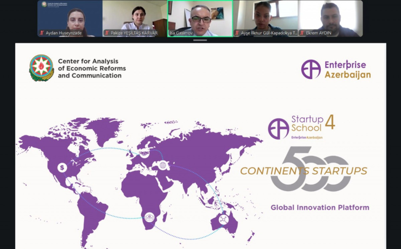 A meeting on the "Startup School 4" program was held between "Enterprise Azerbaijan" and Cappadocia Technopark
