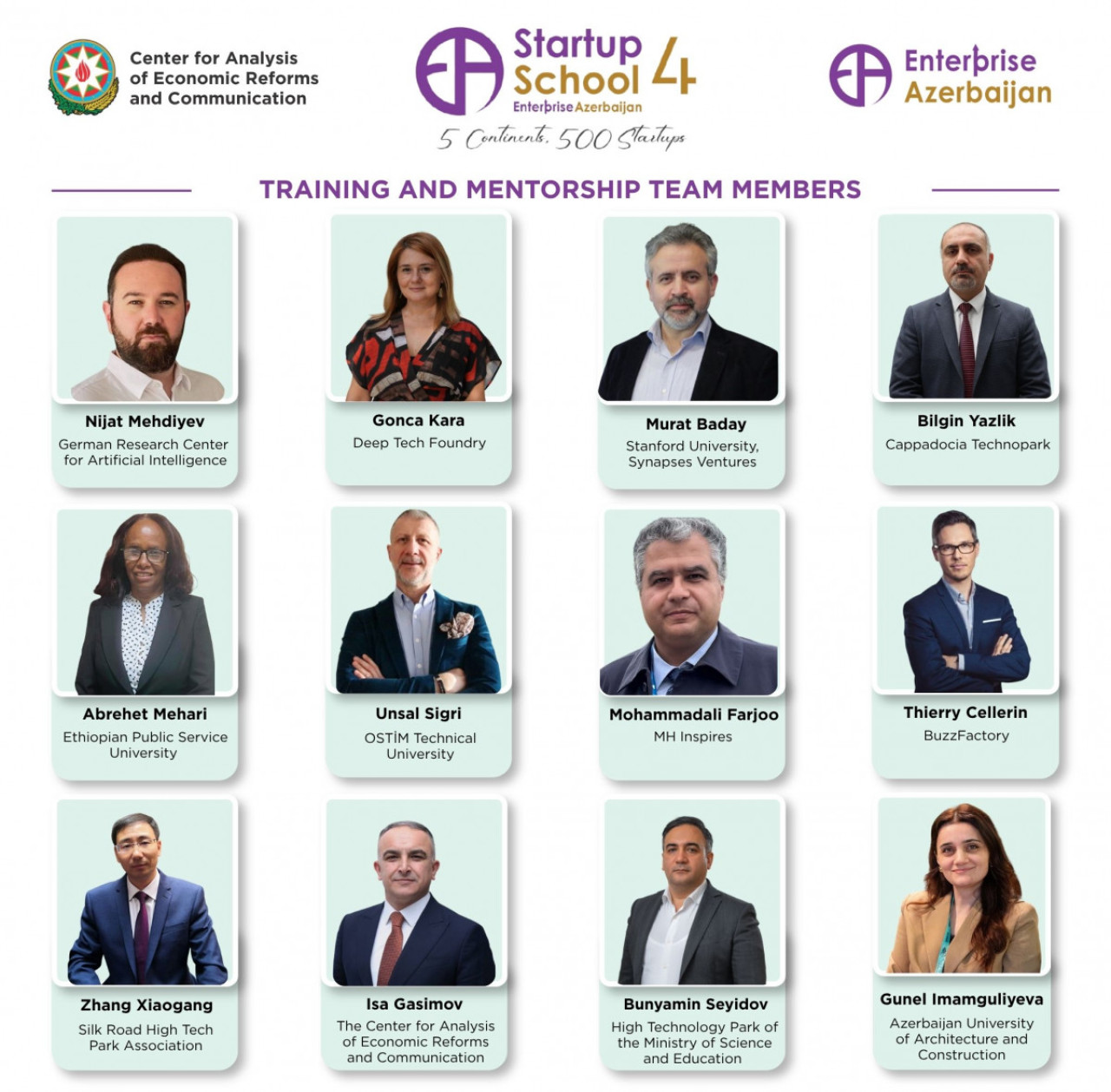 The expert panel of the “Startup School 4” project by the “Enterprise Azerbaijan” portal has been announced